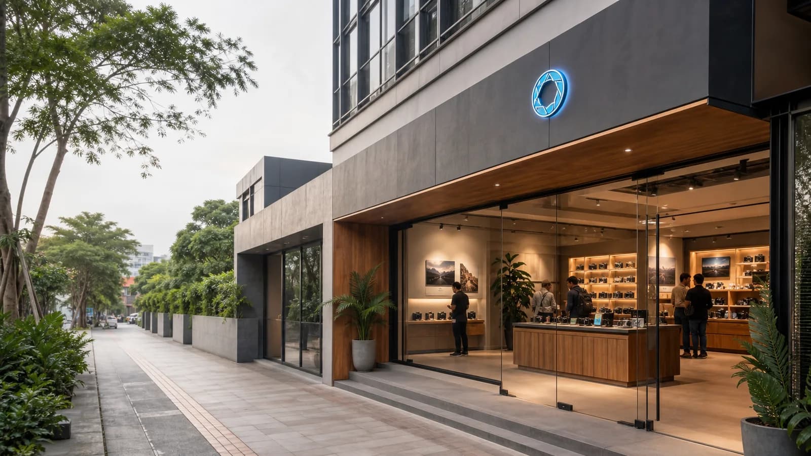 Tampak depan showroom kamera LingzCamera di Jakarta